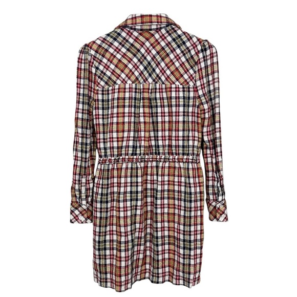 Veronica Beard Corinne Plaid Linen Blend Mini Dress Jacket Size 2 - Picture 14 of 15